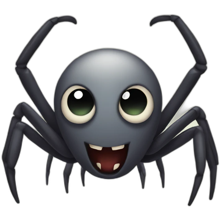 spooked spider emoji