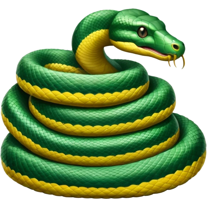 Anaconda coiled up emoji