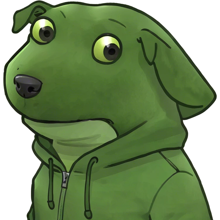 Dog wearing hoodie  emoji