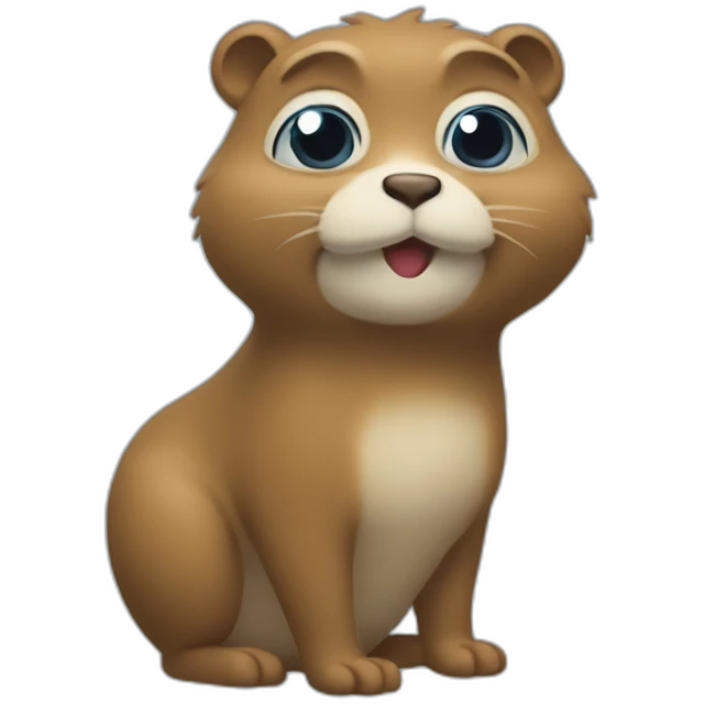 blue golang gopher like trully emoji