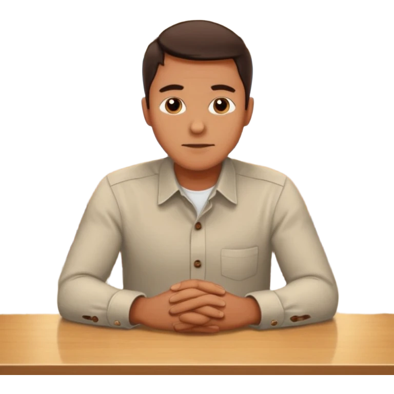 MAN SITTING ALONE IN A RESTAURANT emoji