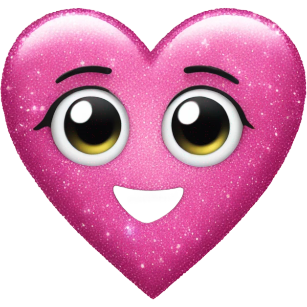Pink sparkly heart emoji