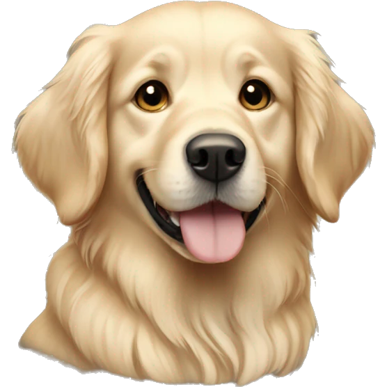 Pale golden retriever emoji