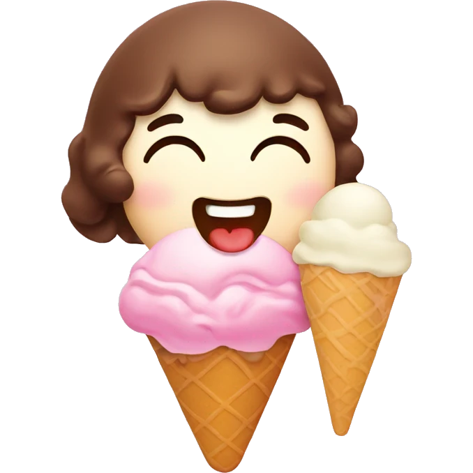 cute ice cream emoji
