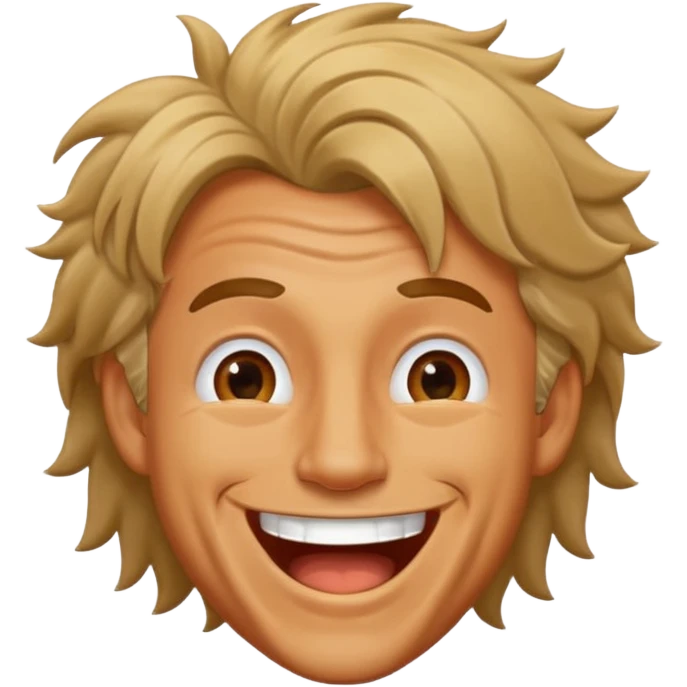 Crazy man laughing  emoji