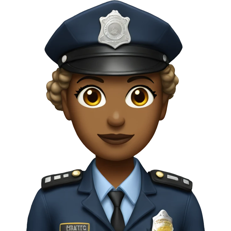 The police girl honours emoji