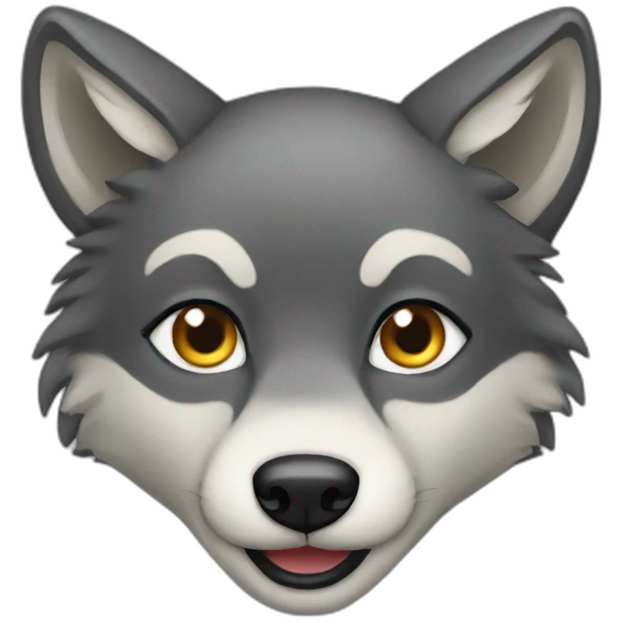 Female wolf  emoji