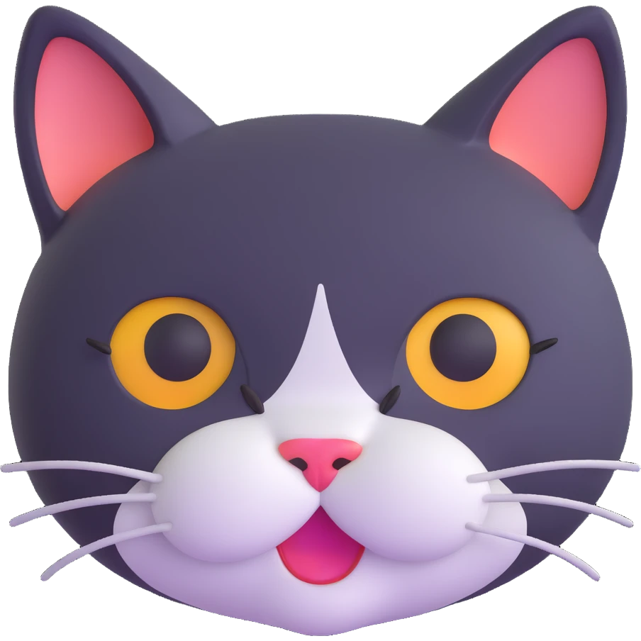 cute cat face emoji