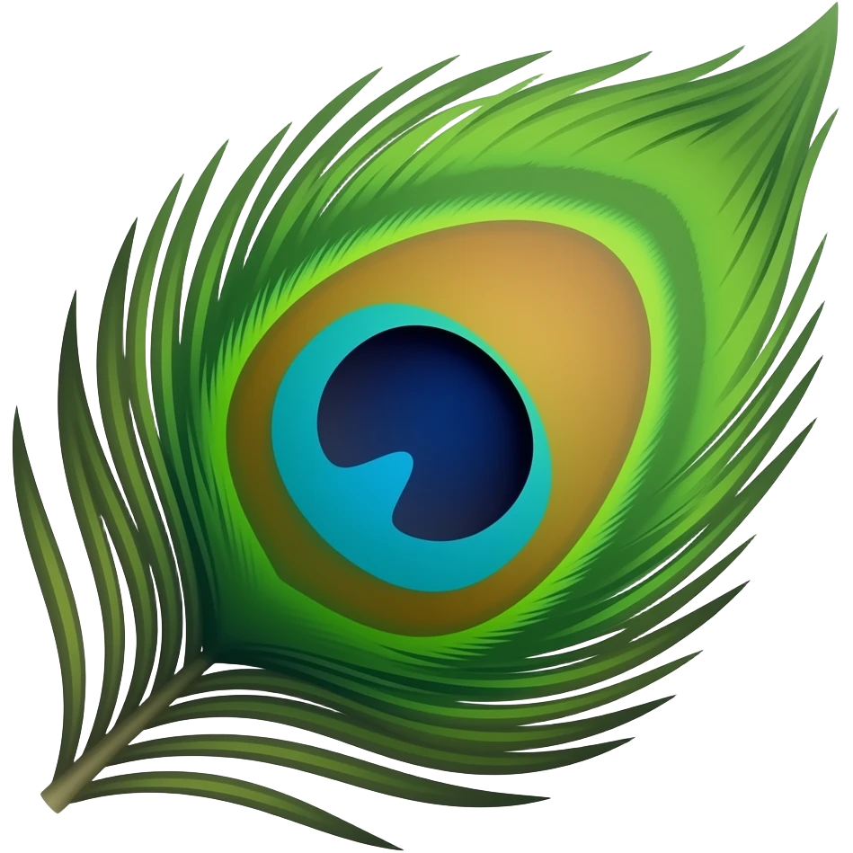 Peacock wing emoji