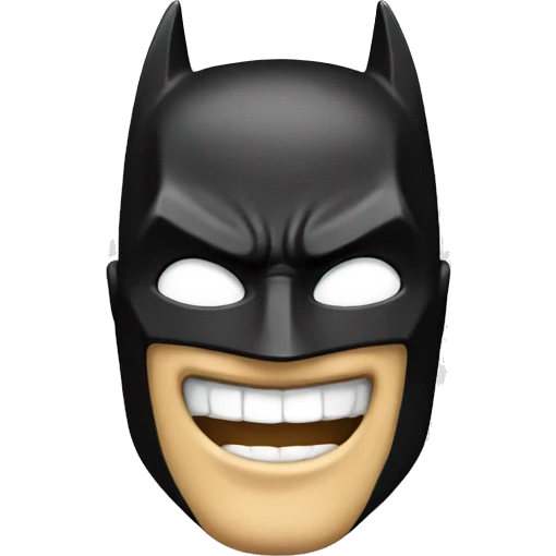 Batman emoji smiling emoji