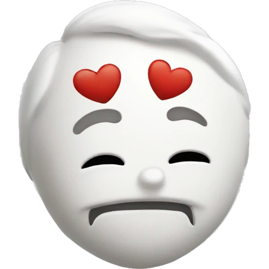 Coeur blanc vide emoji