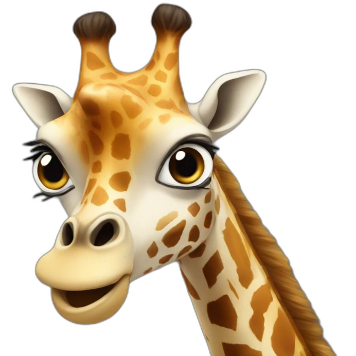surprised giraffe emoji