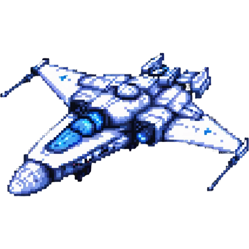 space cruiser with blue engines emoji