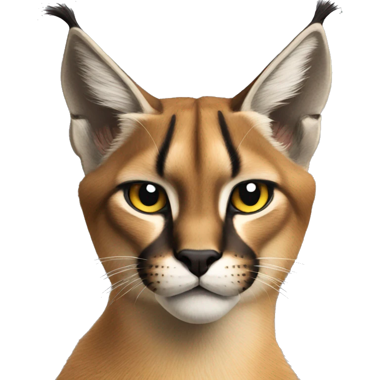 Caracal being annoyed  emoji