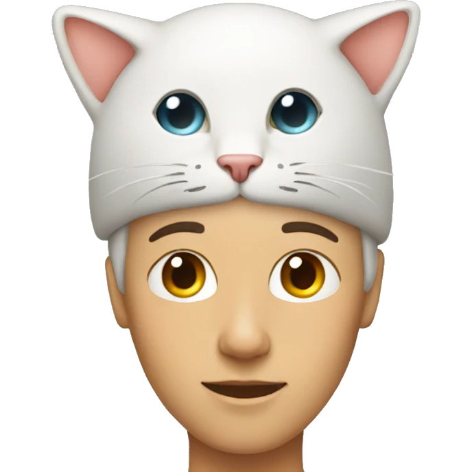 Person with cat on head emoji