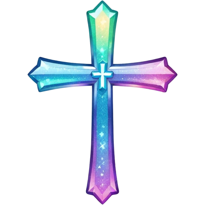 glitter cross emoji
