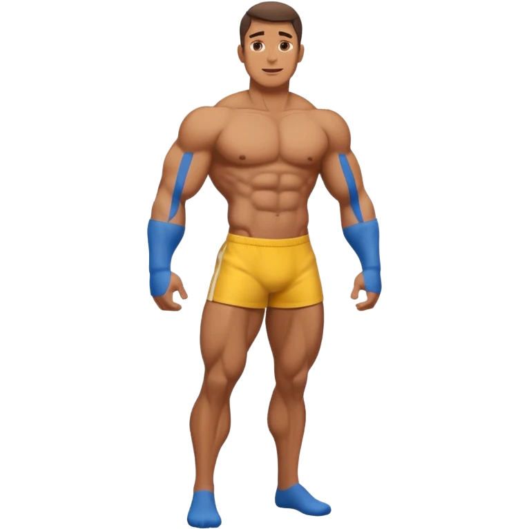 Naked men full body with penis sticking out emoji