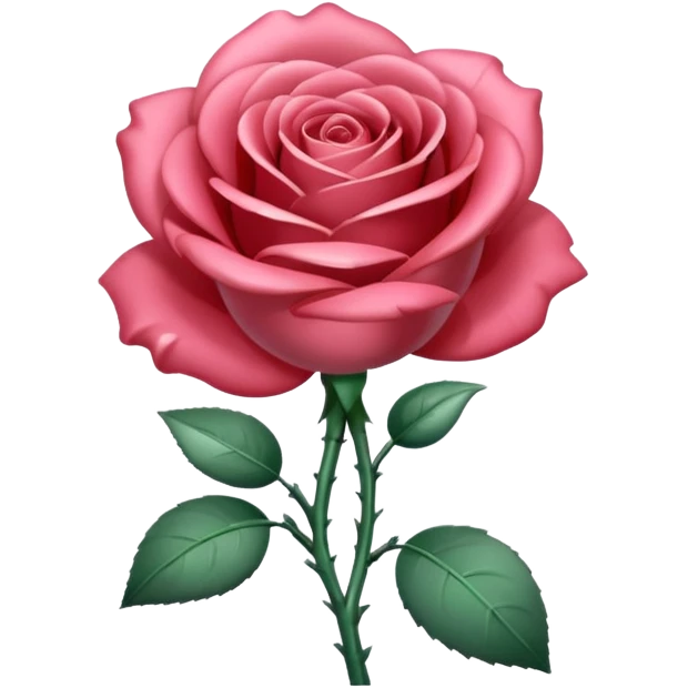 gray metal chrome rose, without green leaves, just flower emoji