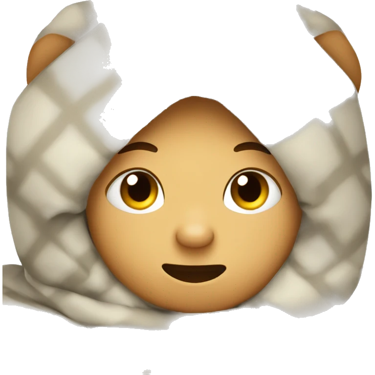 Snug as a bug in a rug emoji
