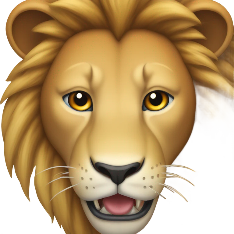 Roaring lion emoji