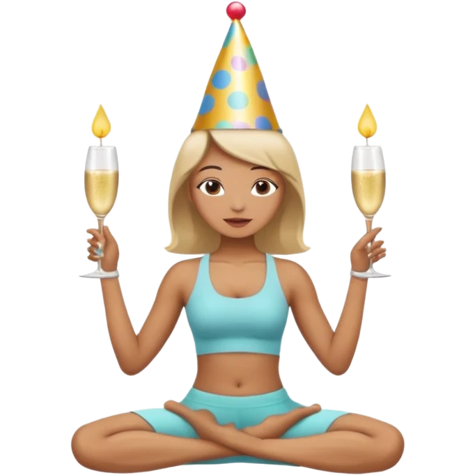 Yoga birthday  emoji