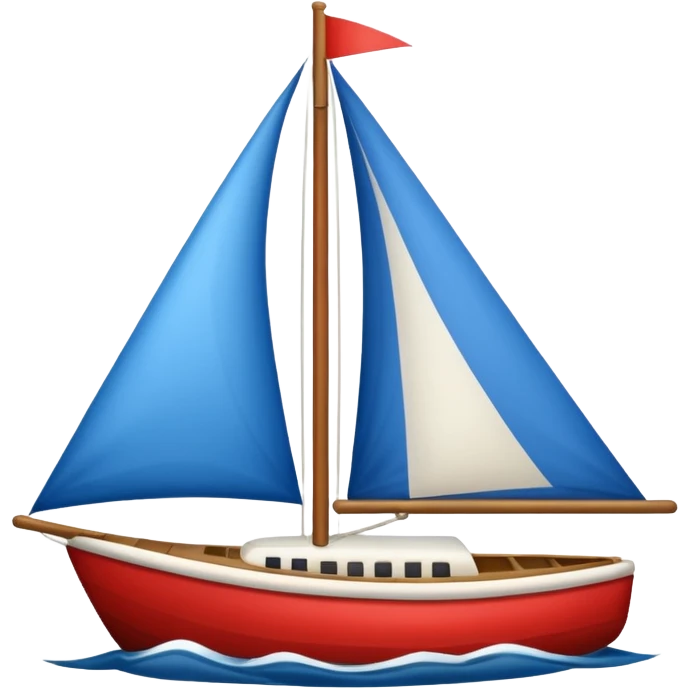 Americana style sailboat emoji