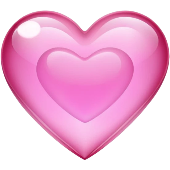 crystal heart pink emoji