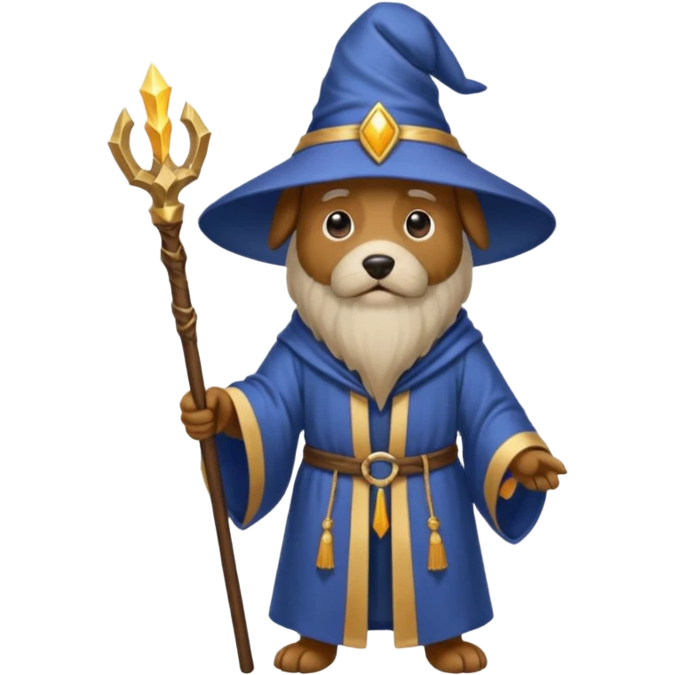 Dog wizard emoji