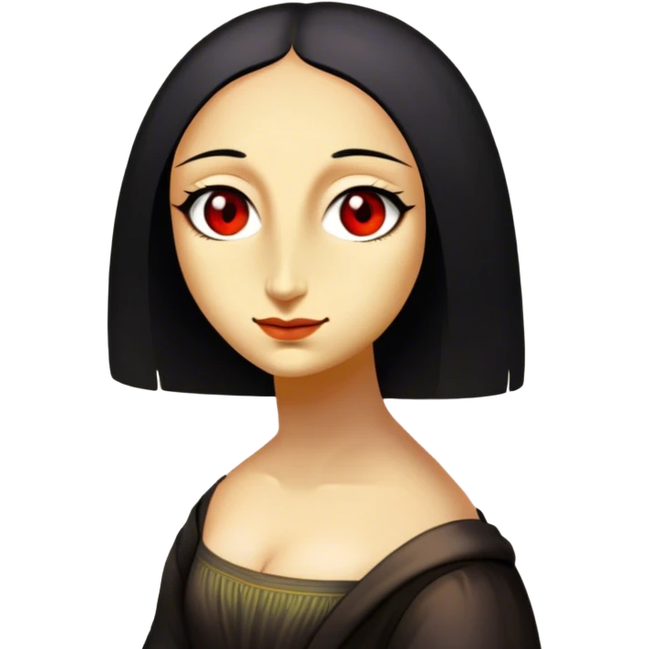 rainbow mona lisa emoji