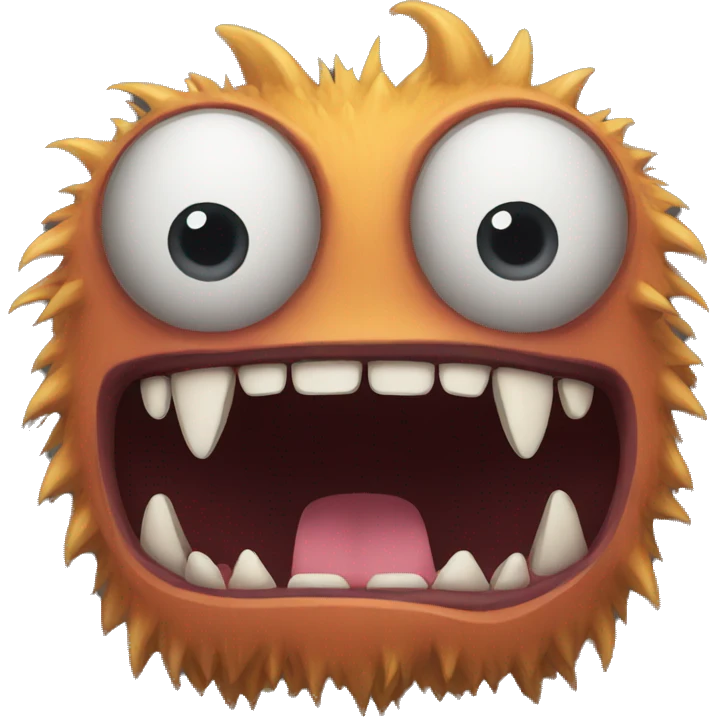 A fast monster emoji