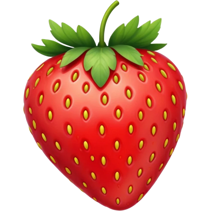 A red strawberry emoji