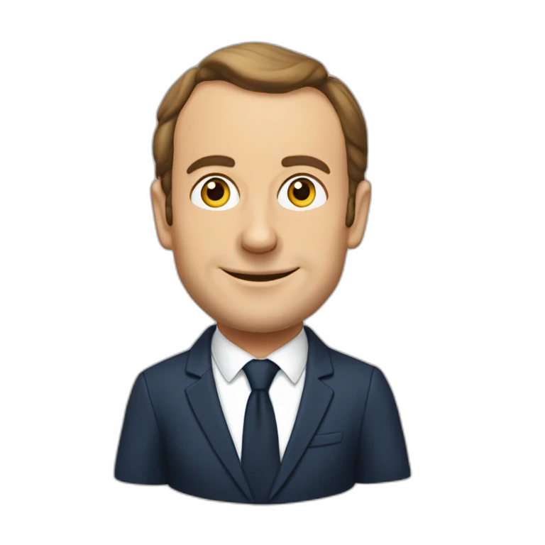 Macron sur une chèvre emoji