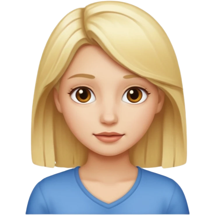 blonde girl emoji
