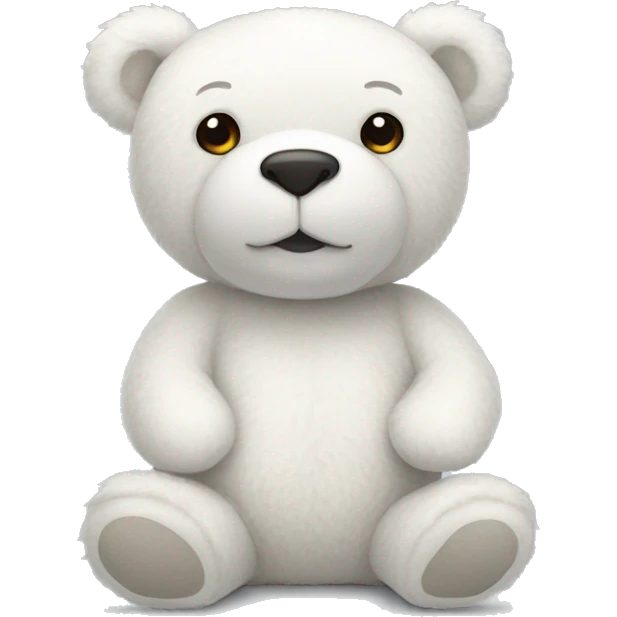 White Teddy bear emoji