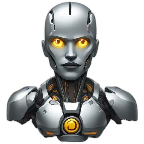 Jeune titan en avant cyborg emoji