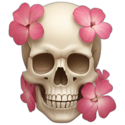 flower shaped skull emoji