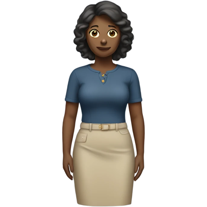 Woman with right hand on waist  emoji