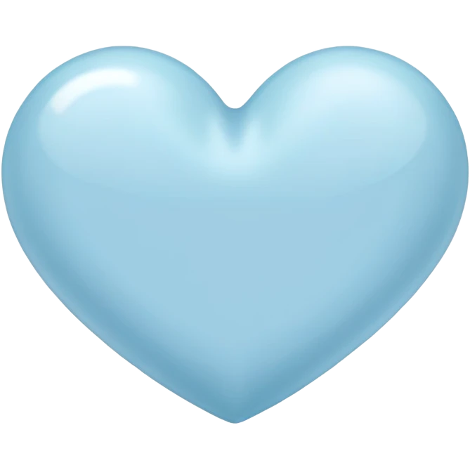 pastel blue heart emoji