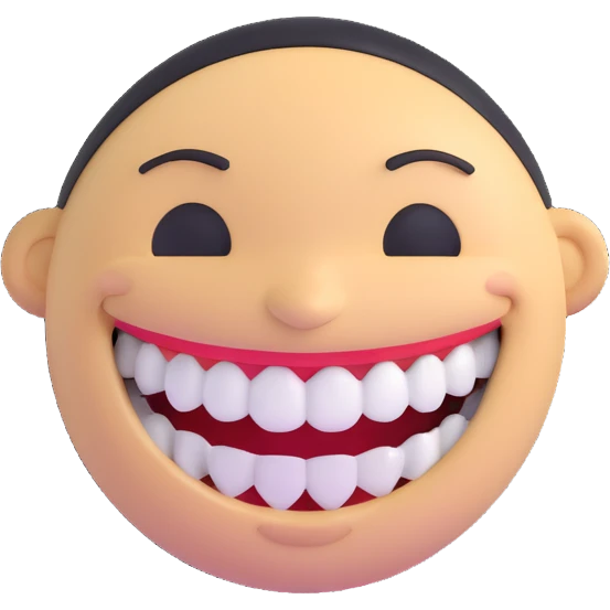 smiling face with braces emoji