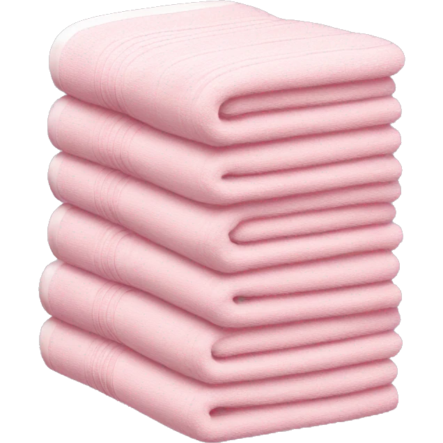 Light pink stacked towels emoji