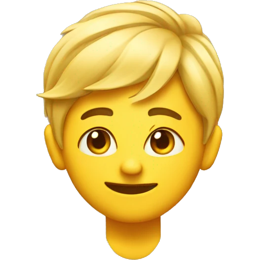classic yellow emoji pushing hair behind ear emoji