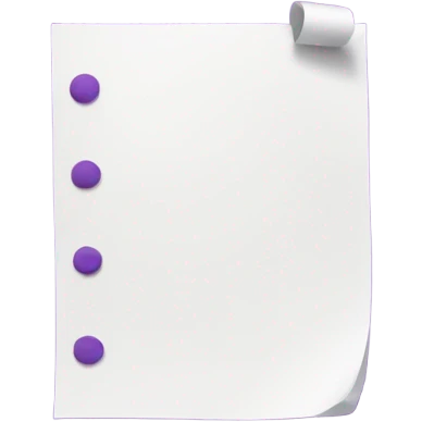 Blank Purple List emoji
