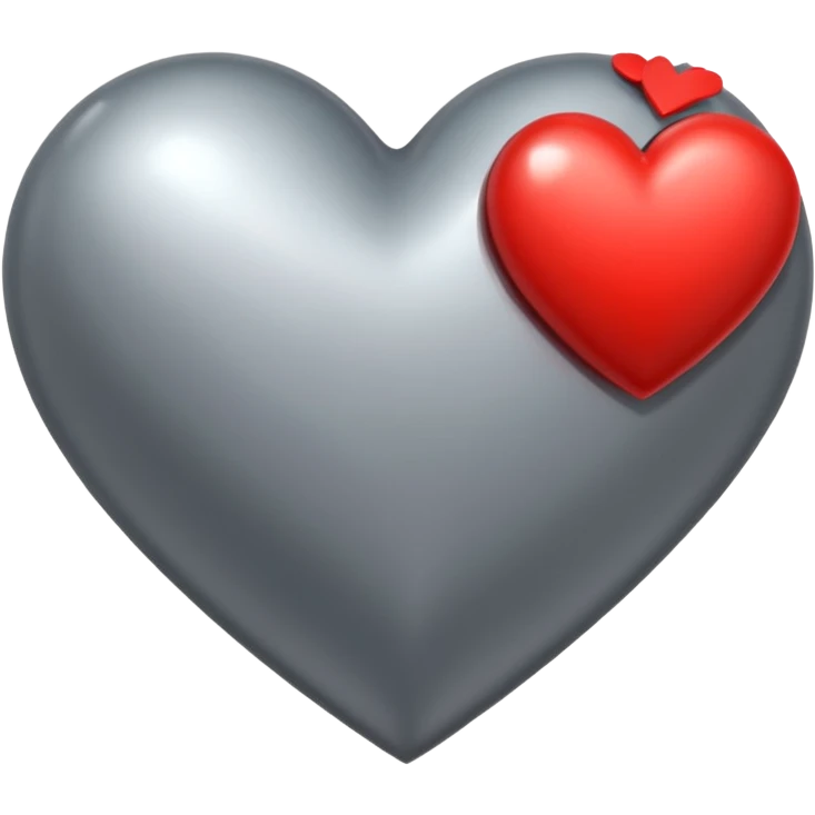 🩶+❤️ emoji