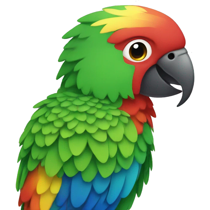 parrot reinbow emoji