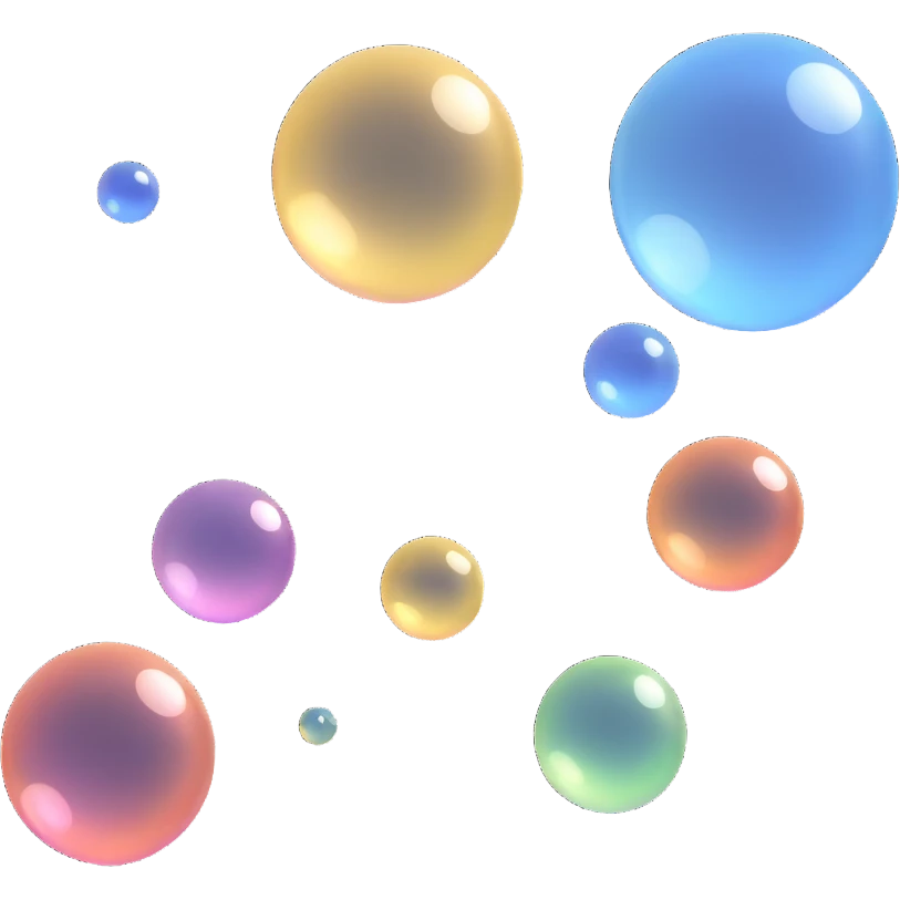 white soap bubbles emoji