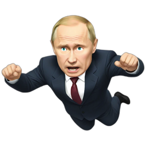 Putin falling over emoji