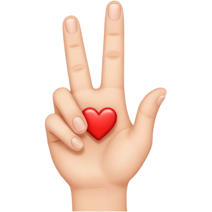 finger heart  emoji