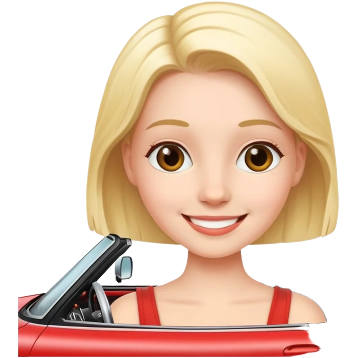 girl in cabriolet  emoji