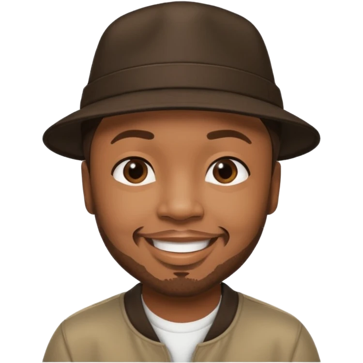 Timbaland with dark brown hair emoji
