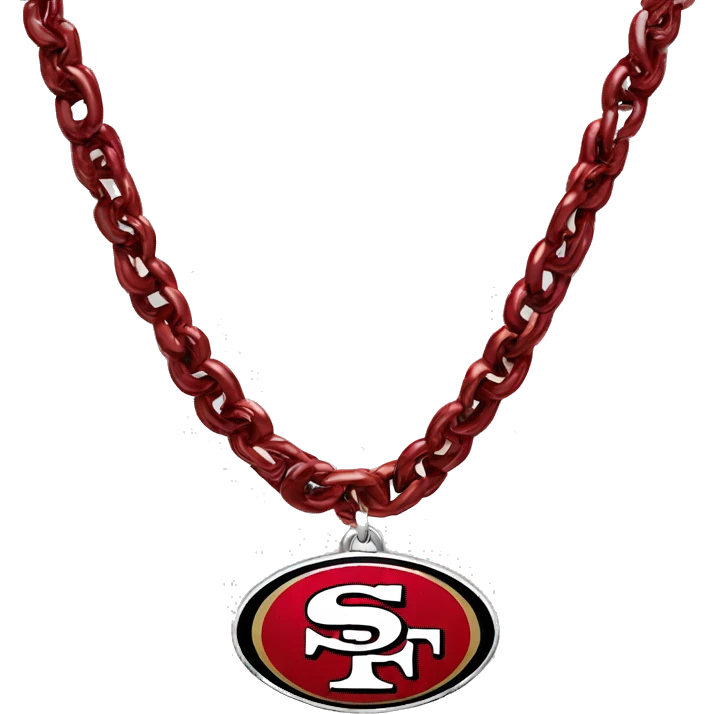 SF 49er chain necklace  emoji
